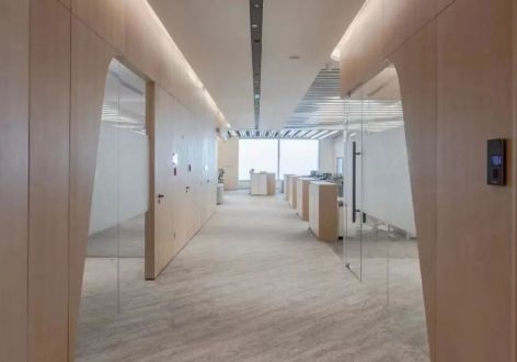 300平办公室原木风格装修案例