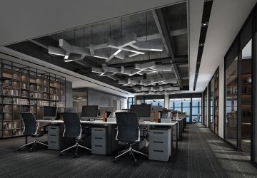 460平办公室现代风格装修案例