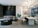 实地黄冈蔷薇国际98平米现代风格三室两厅装修案例