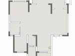 海德公馆107平米现代简约风三室两厅装修案例