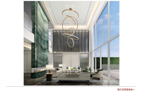600平客厅挑空别墅轻奢现代风格设计案例
