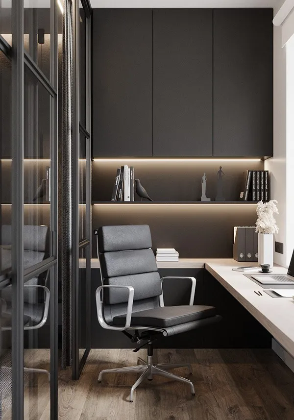 90平现代风装修案例,经典全黑搭配!