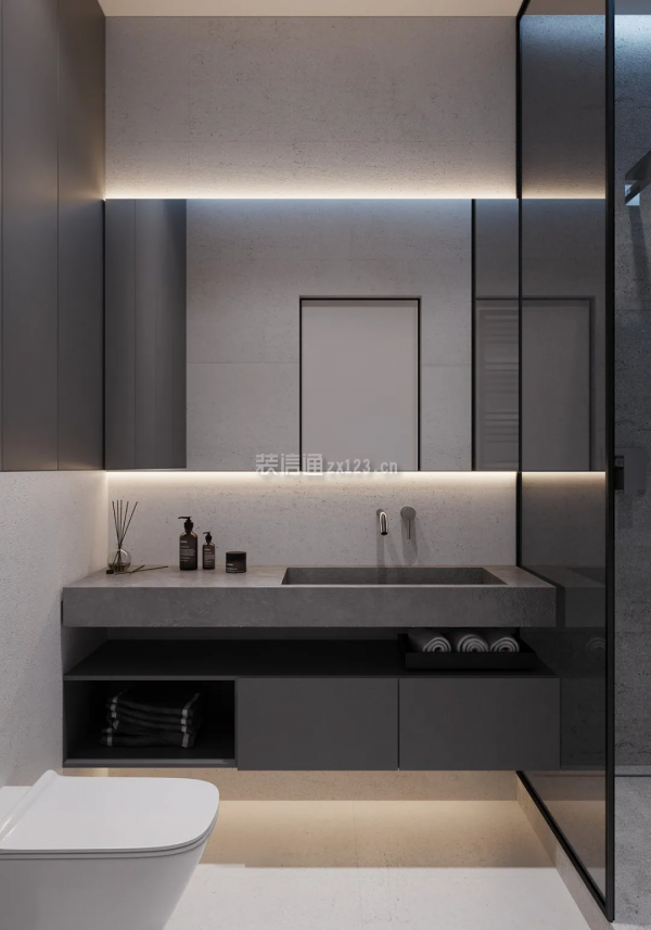 90平现代风装修案例,经典全黑搭配!