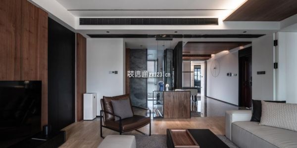 中旅启境花园现代风格100㎡设计方案