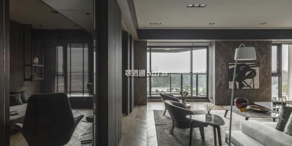 华府金沙名城现代风格124㎡设计方案