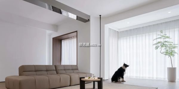 尼盛绿城春江明月简约风格112㎡设计方案