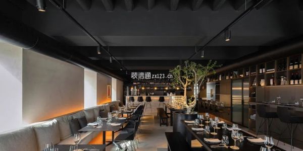 餐饮空间现代风格400㎡设计方案