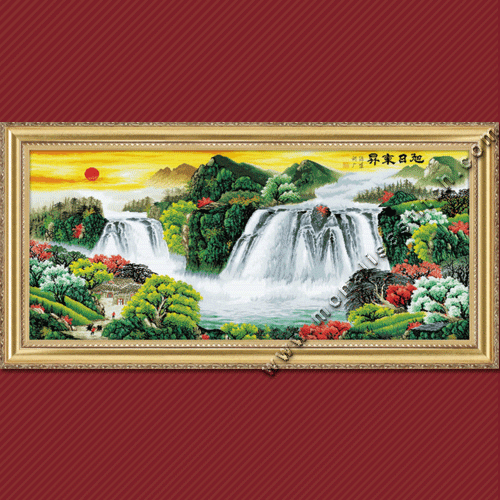 皇室欧洲十字绣旭日东升1125