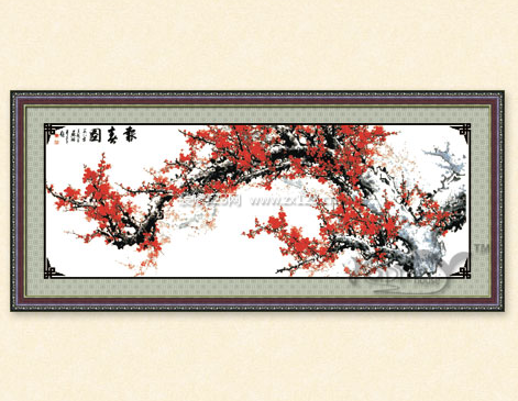 乐家家十字绣报春图fj1035