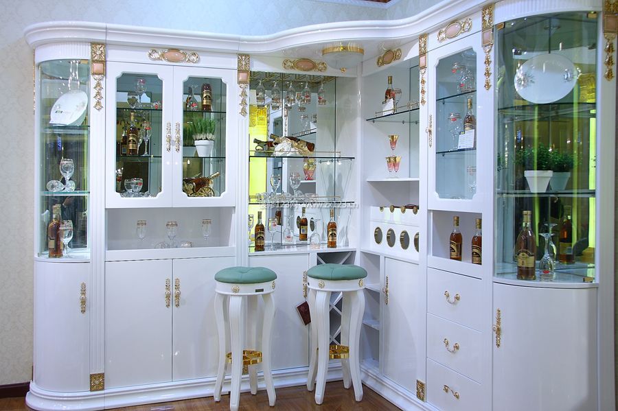 酒柜,欧式风实木酒柜