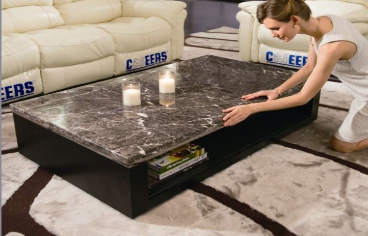 芝华士现代简约大理石茶几