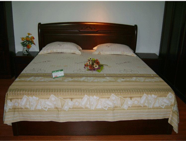 床,桦木老式简约双人床