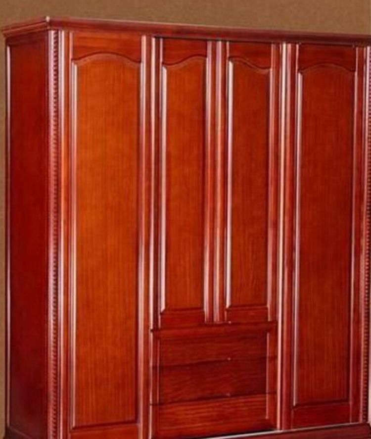 衣柜,现代简约红色红木衣柜
