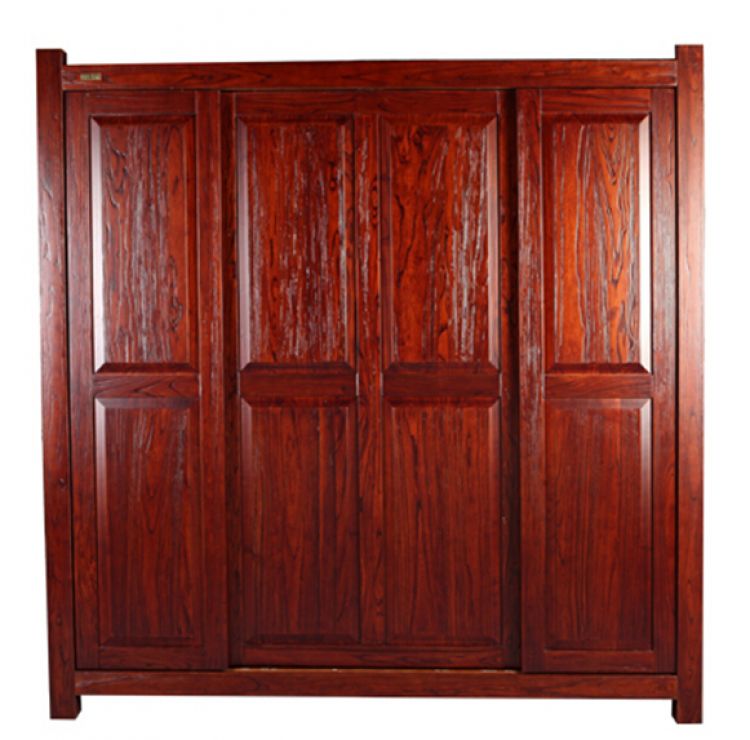 衣柜,现代简约红色红木衣柜