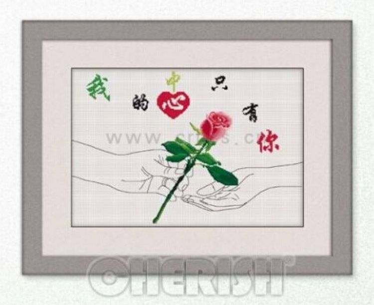乐家家十字绣对你只有永远