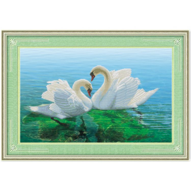 婀娜多姿十字绣天鹅h5d0465