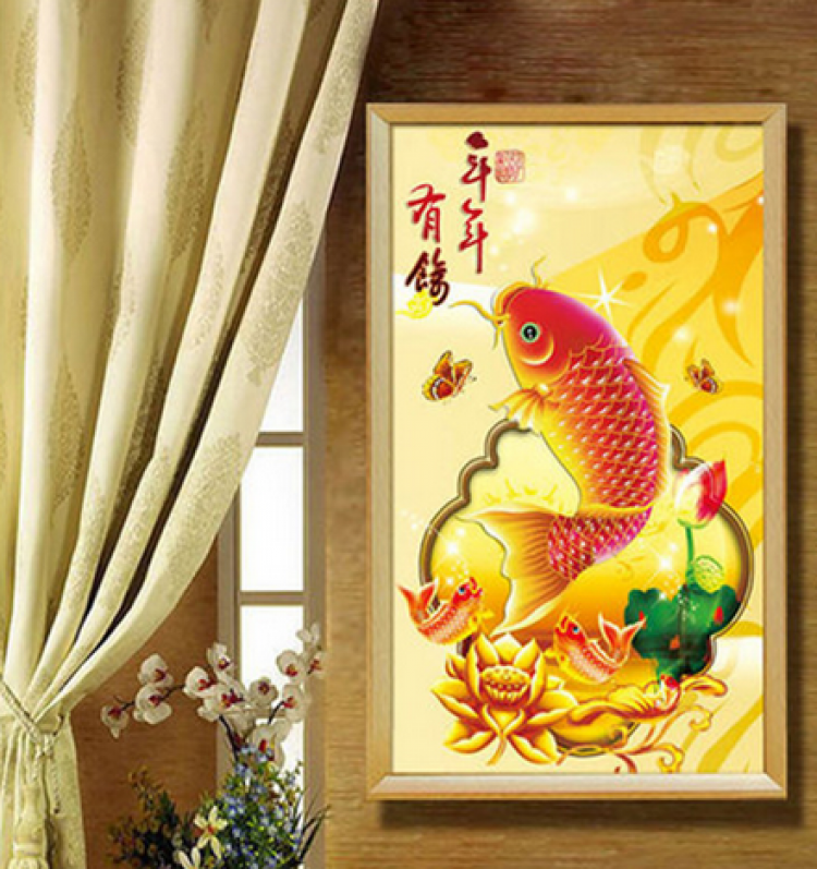 金钻十字绣年年有余jz5083