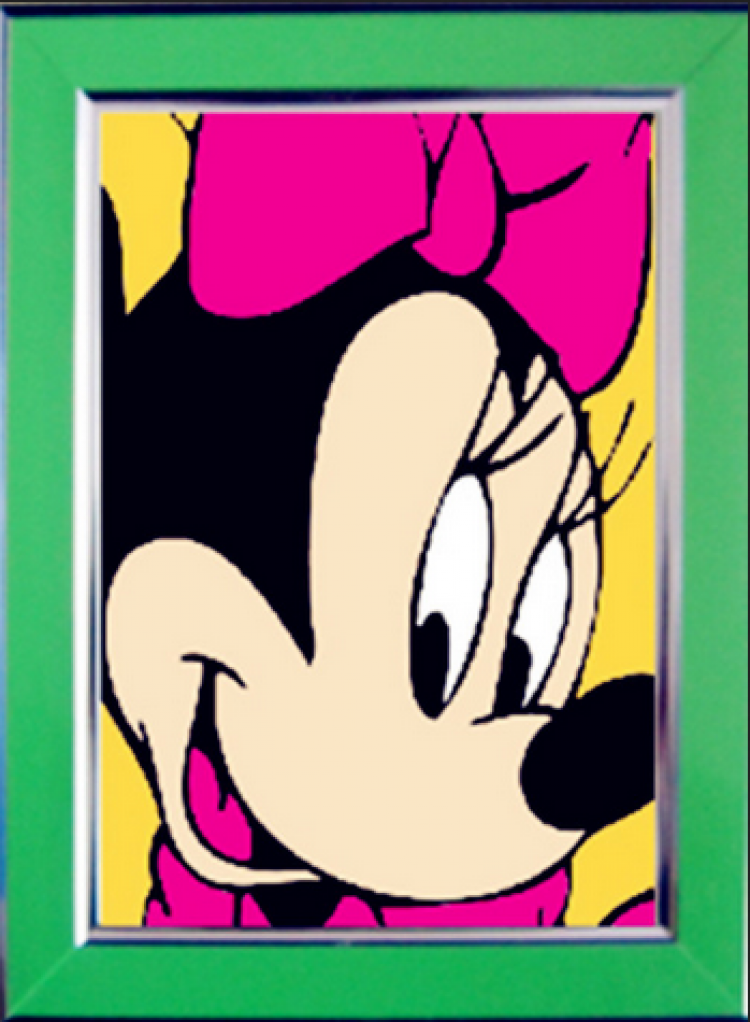 米妮-产品绣布色彩采用韩国进口墨水,最新高端印刷机器印刷,颜色绚丽