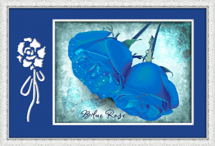 金钻十字绣蓝妖姬62181