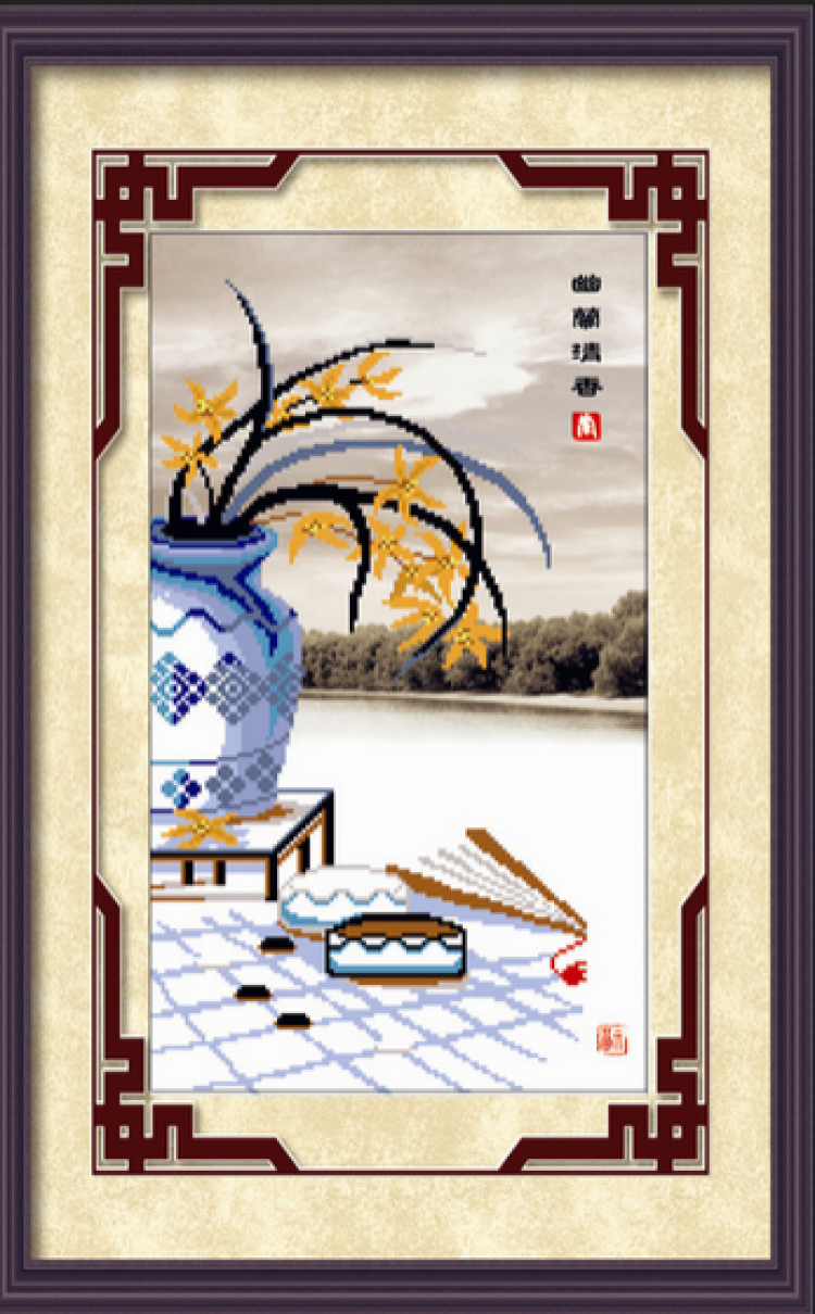 乐家家十字绣琴棋书画rw1035