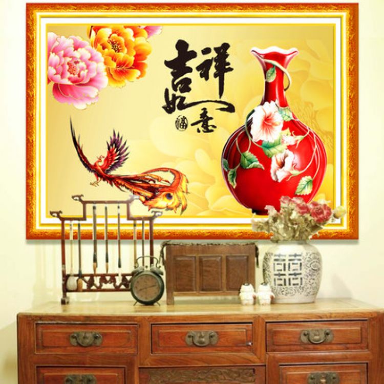 居然尚十字绣吉祥如意9099