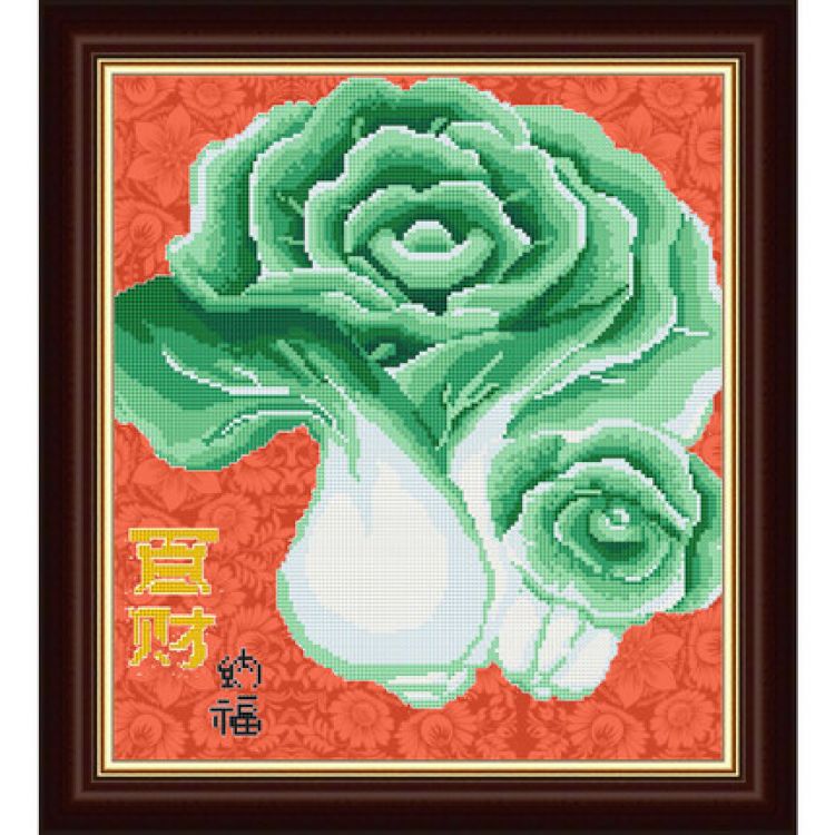 幸福点十字绣百财纳福xfd2151