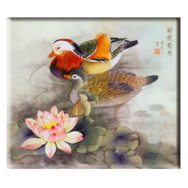 金钻十字绣鸳鸯戏水f309