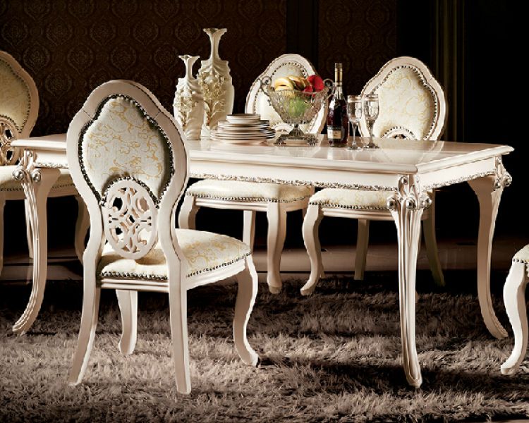 卫诗理欧式白色圆餐桌