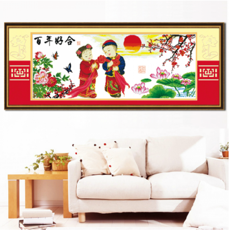 珍爱十字绣百年好合81636