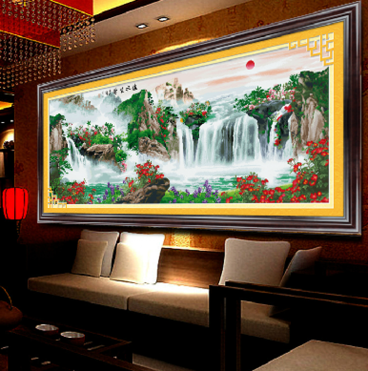 凯蒂斯琪十字绣流水生财kds-681