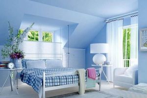卧室装修图蓝色