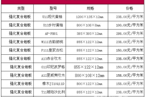 欧象地板报价