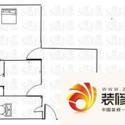 太平桥东里户型图户型图 1室1厅1卫1厨