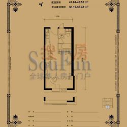 设计师广场户型图I户型 1室1卫1厨