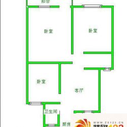 机神新村户型图3室 户型图 3室1厅1卫1厨