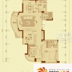 绿城丽江公寓户型图2-A户型 3室2厅2卫1厨