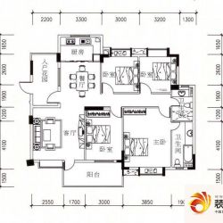 翠华花园二期I户型户型图