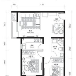 首开璞v公馆户型图