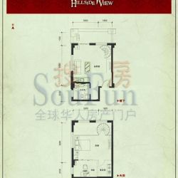 西山洋房户型图loftD户型 2室1厅1卫1厨