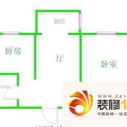 太平桥东里户型图户型图 1室1厅1卫1厨