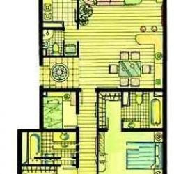 紫竹花园户型图户型图 3室2厅2卫1厨