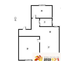 景芳一区户型图2室 户型图 2室1厅1卫1厨