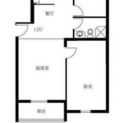 天秀花园安和园户型图户型图 2室1厅1卫1厨