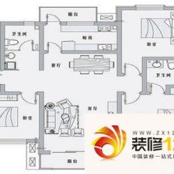 万安路979弄 3室 户型图