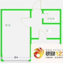 双榆树北里户型图户型图 1室1厅1卫1厨