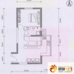 凤城一号套型J户型图