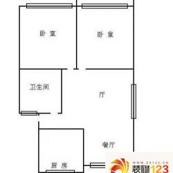 双菱新村户型图2室 户型图 2室2厅1卫1厨