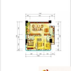 浣花香B1户型户型图