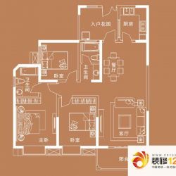 绿城水岸名苑A西户型户型图