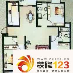 上海 合虹公寓3室 户型图